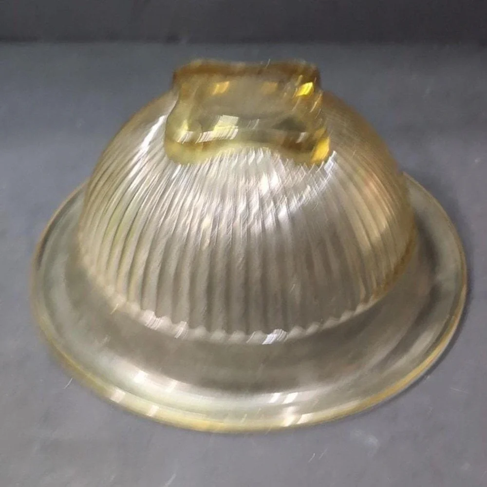 Federal Glass Ribbed Amber Mixing Bowl, Nested Yellow Kitchenware,‎ Replacement